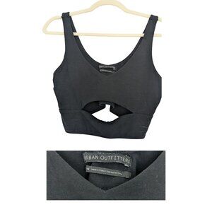 Urban Outfitters Black Cutout Crop Tank | Size M